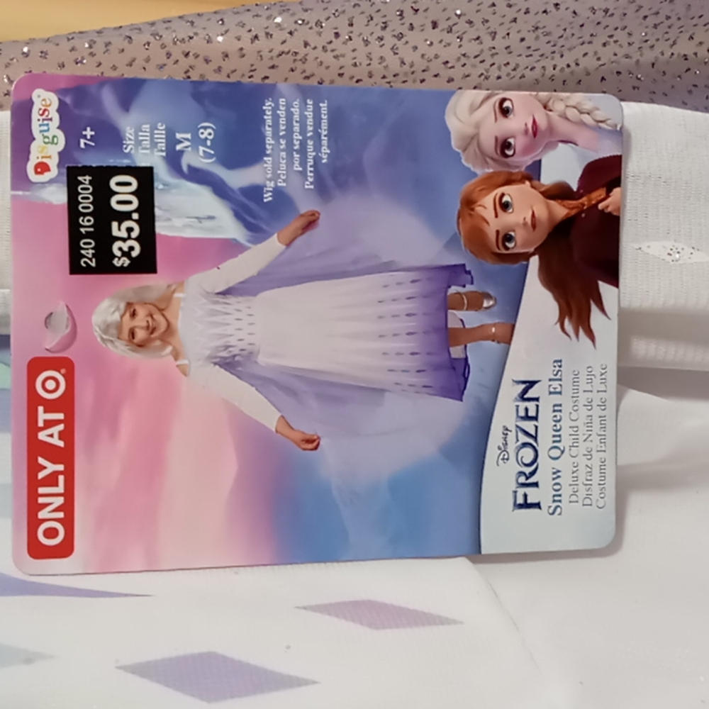 NWT, Disney, M (7-8), Snow Queen Elsa Child Costume